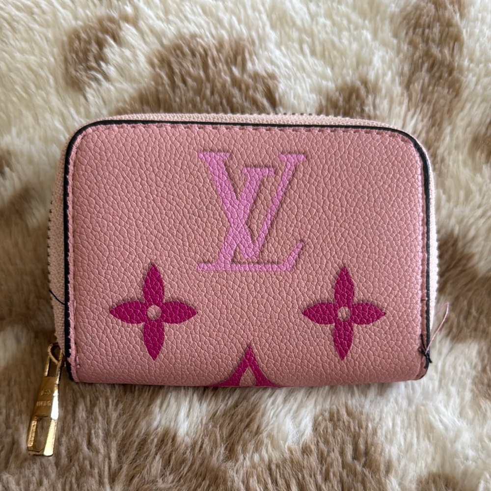 Inspired Pink Monogram Wallet